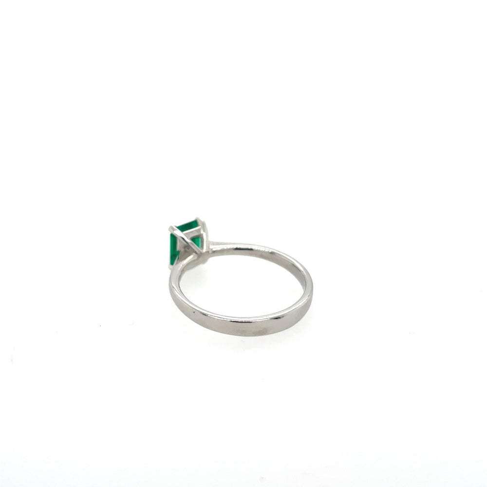 Smaragd Solitaire Ring