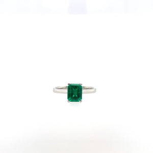 Smaragd Solitaire Ring