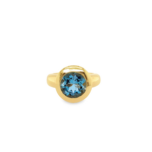 Aquamarin Ring Gelbgold