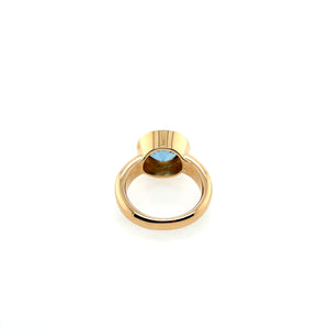 Aquamarin Ring Gelbgold