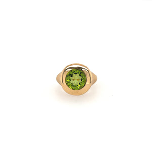 Peridot-Ring in Roségold