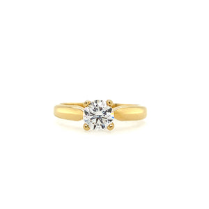 Solitaire Ring Gelbgold