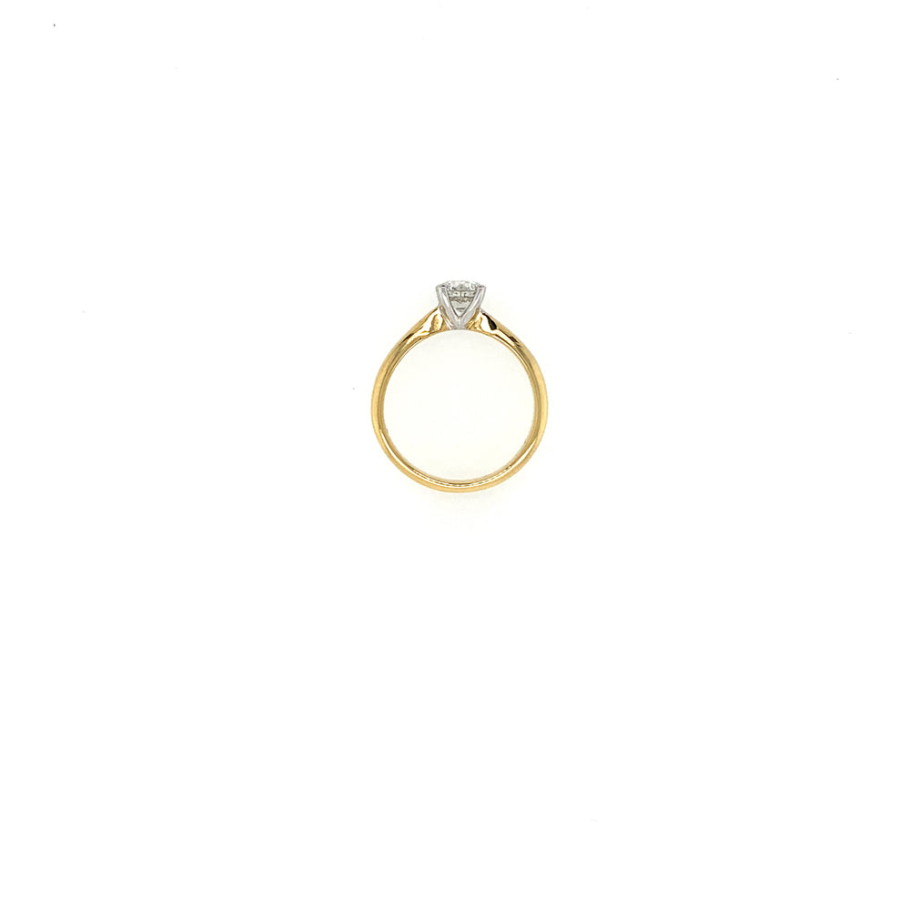 Solitaire Ring Gelbgold