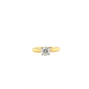 Solitaire Ring Gelbgold