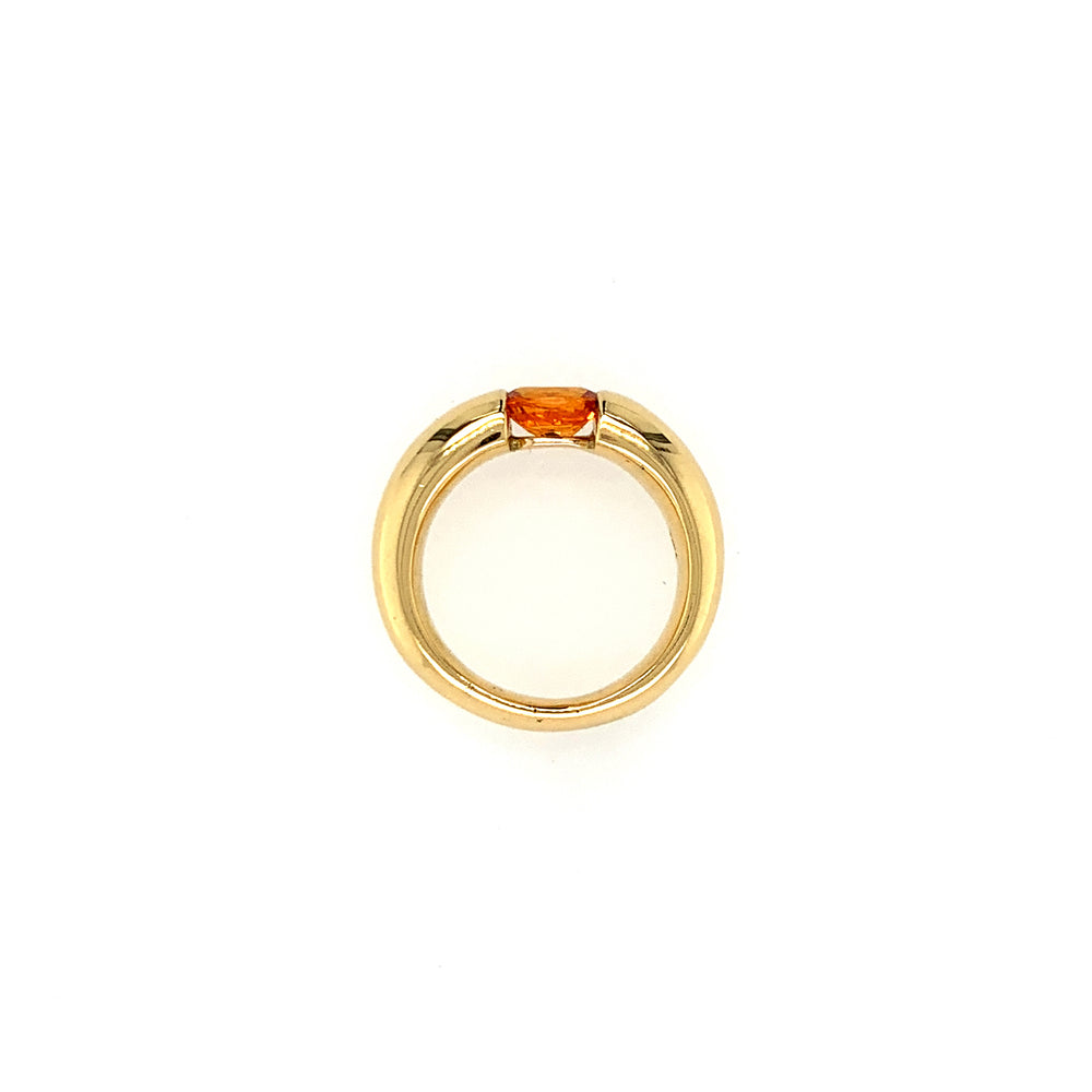 Spannring Orange Saphir