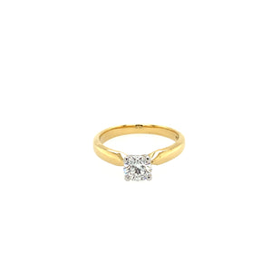 Solitaire Ring Gelbgold