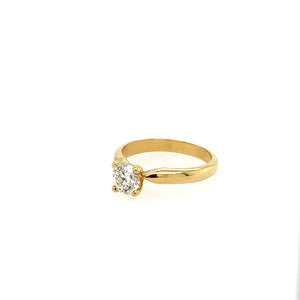 Solitaire Ring Gelbgold