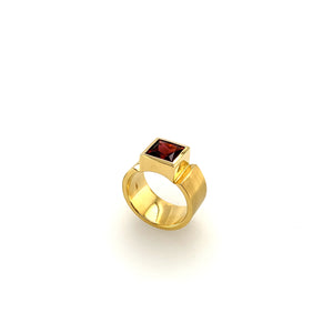 Rhodolith Ring Gelbgold